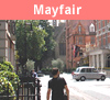 View of Mayfair in London