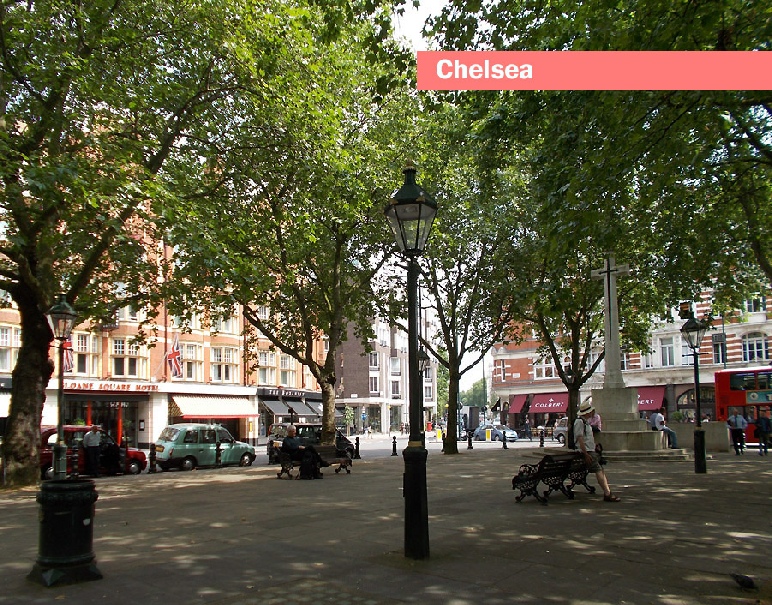 Sloane Square in London's Chelsea