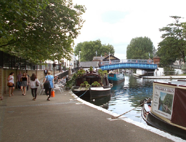Little Venice, a few minutes walk from Paddington station along the canal 