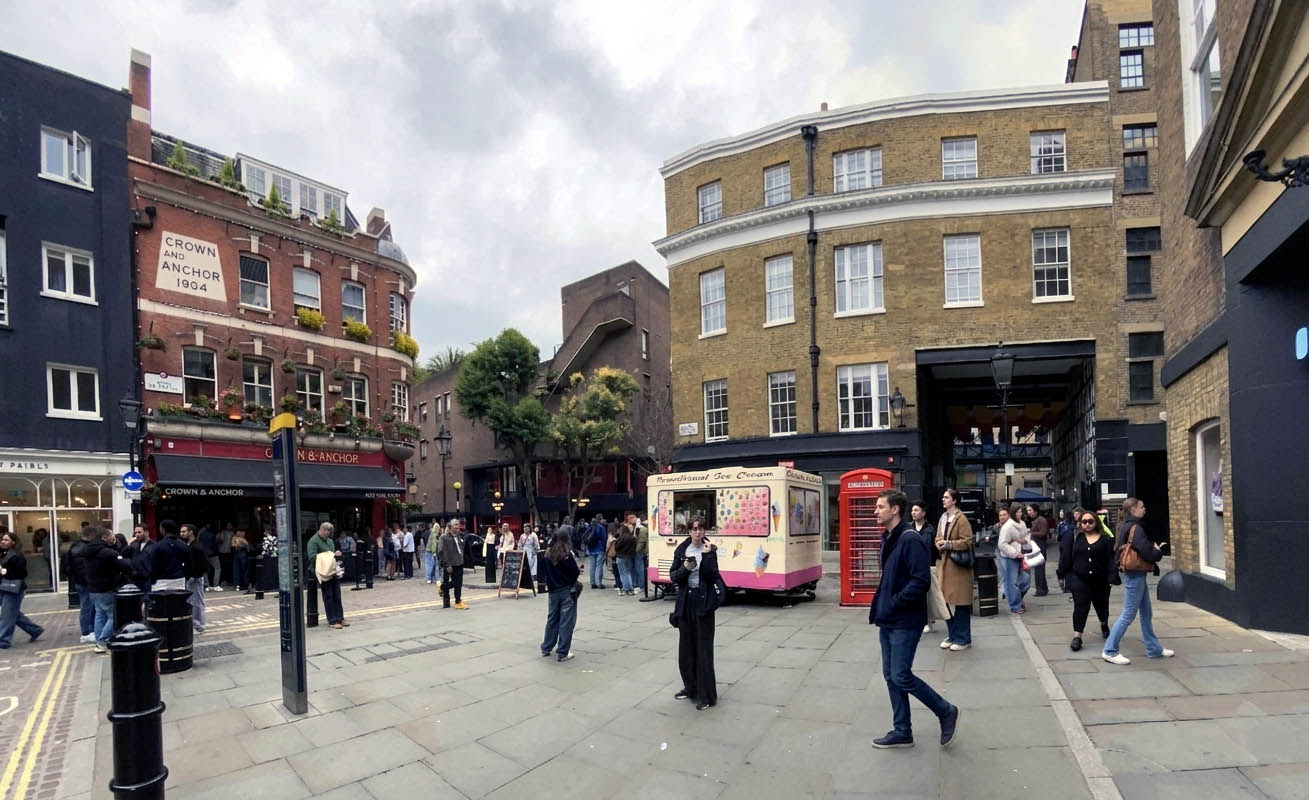 The Crown and Anchor pub in London's Covent Garden