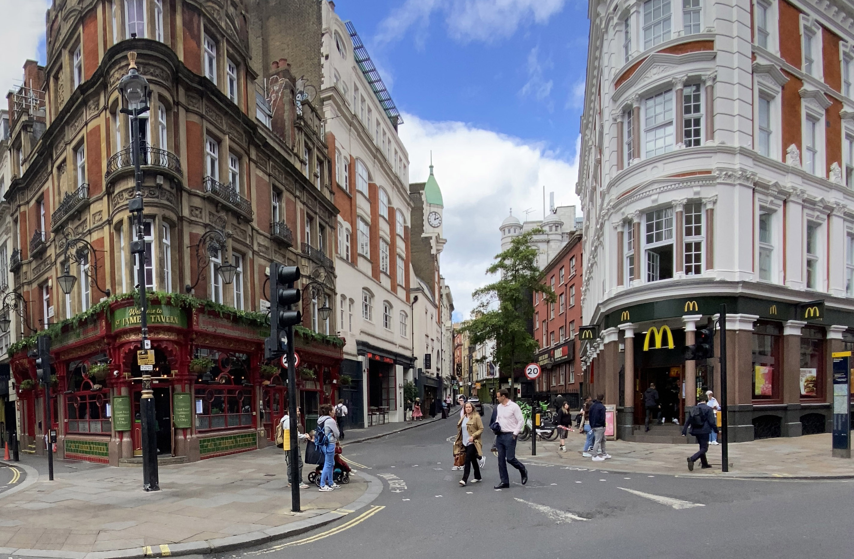Great Windmill Street, near Piccadilly Circus in London