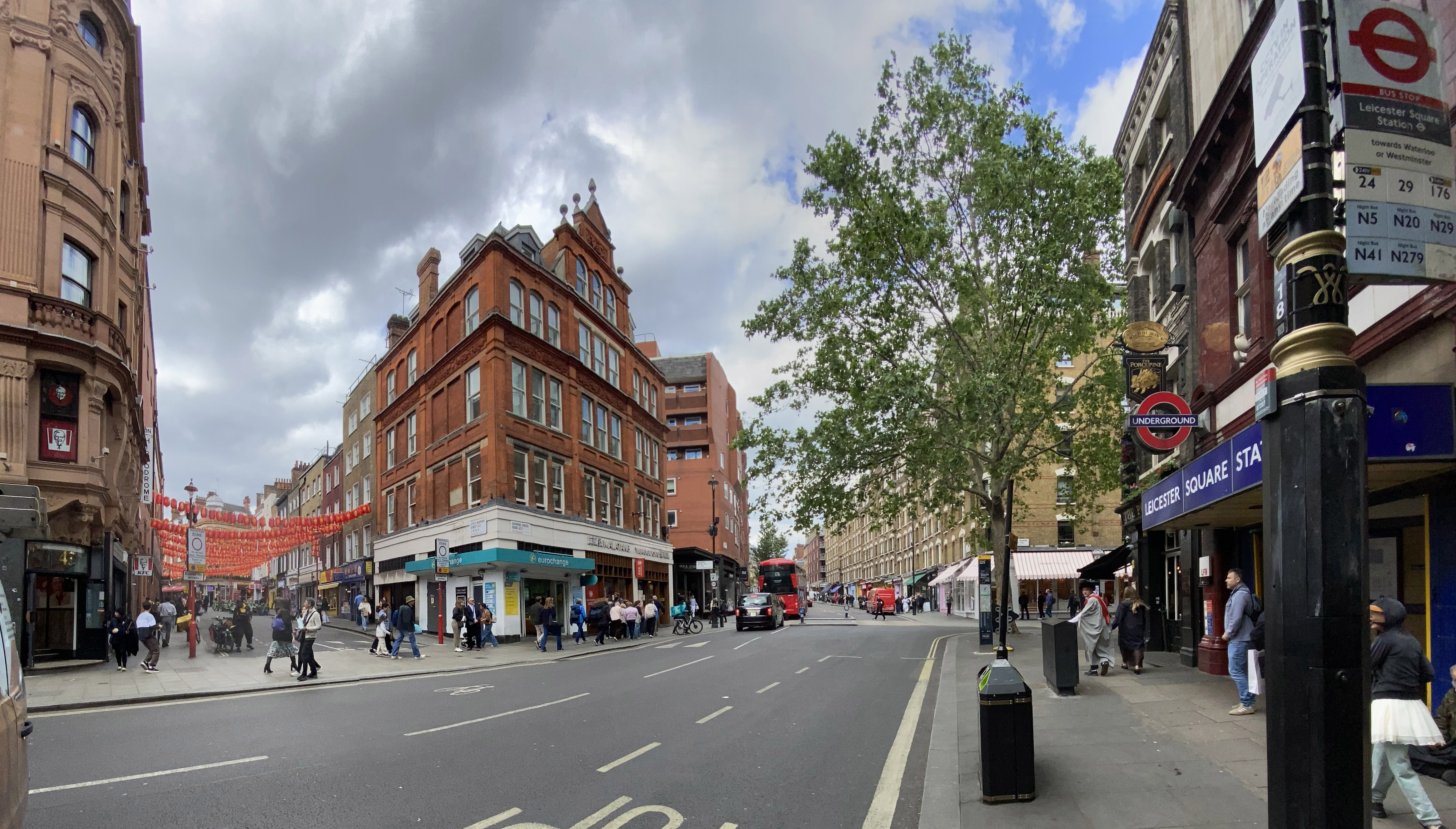 Little Newport Street, leading to London's Chinatown