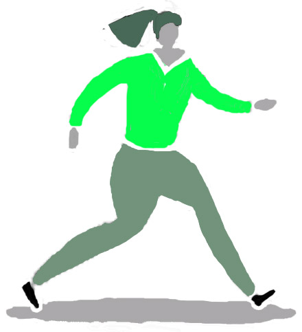 Person walking in London