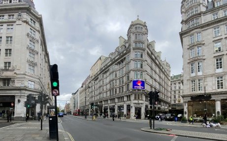 The Savoy Hotel on the Strand in London, opposite the Strand Palace hotel