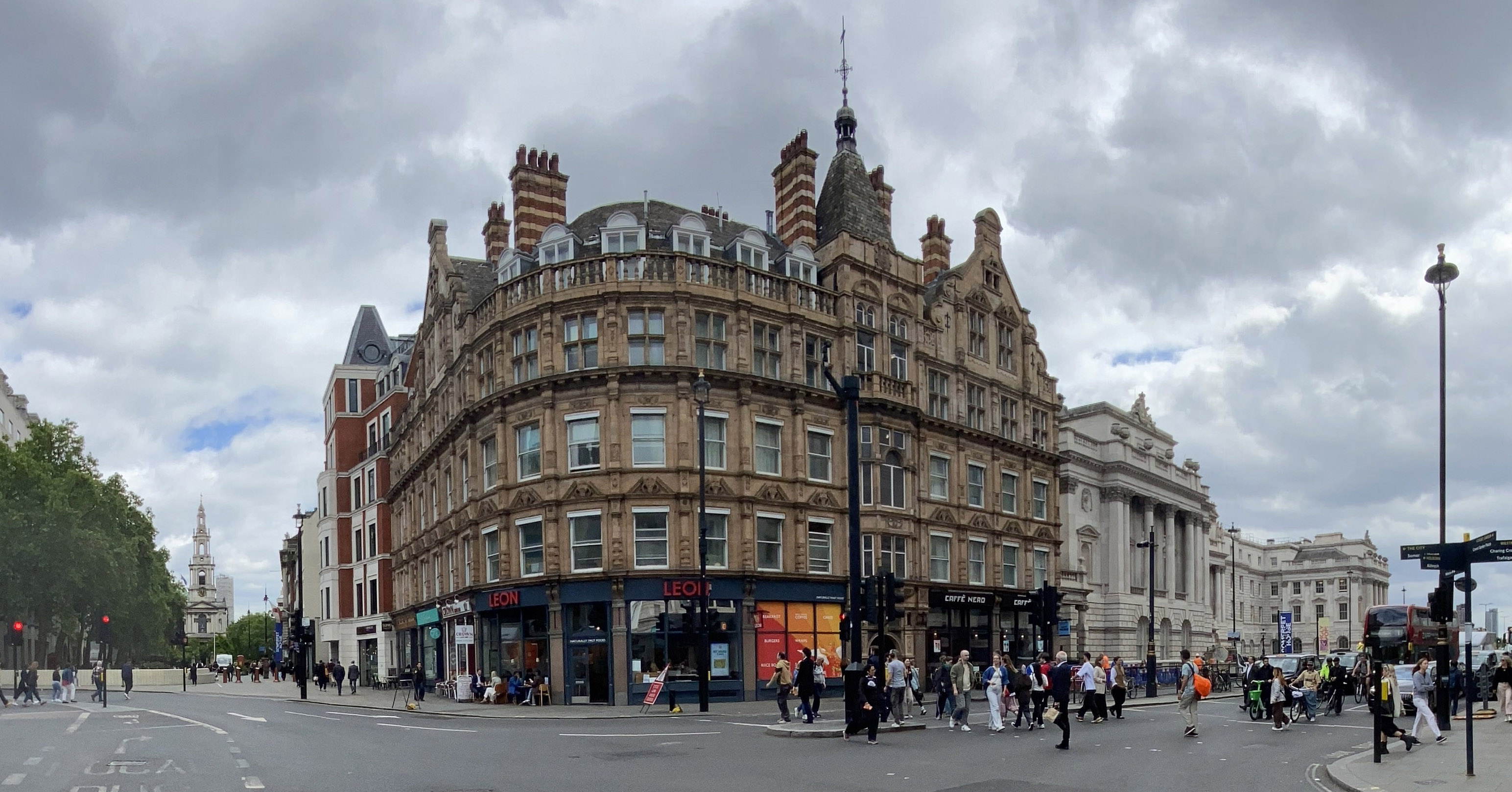 Somerset House on Strand in London, near Waterloo Bridge