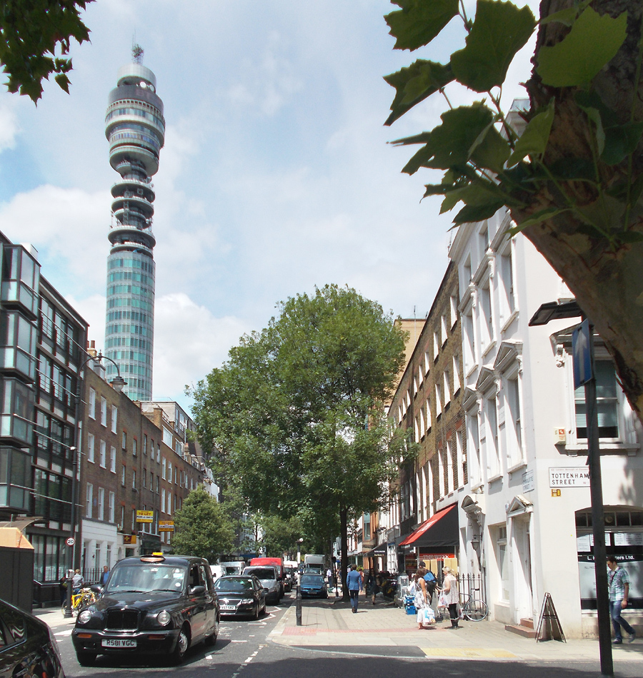 BT Tower in London's Fitzrovia