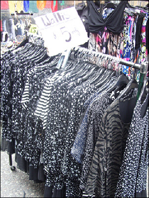 Major brand womenswear at Petticoat Lane Market