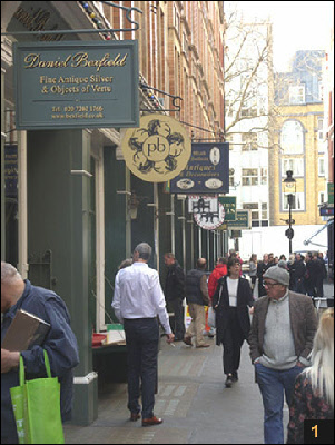 Antique shops in London