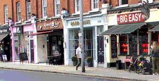 Chelsea Kings Road in London for shops and restaurants