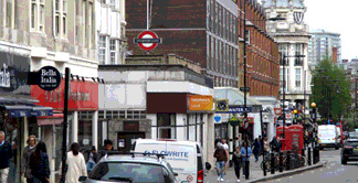Photo of Queensway shops with Bayswater tube station