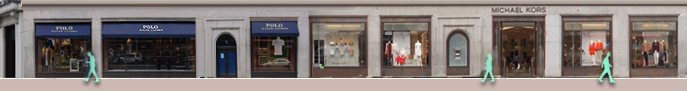 Shops on Regent Street: Polo Ralph Lauren, Michael Kors