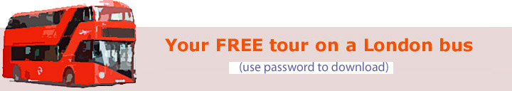 Banner for free london bus tour