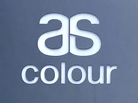 Sign at as colour shop on Redchurch Street in London's Shoreditch