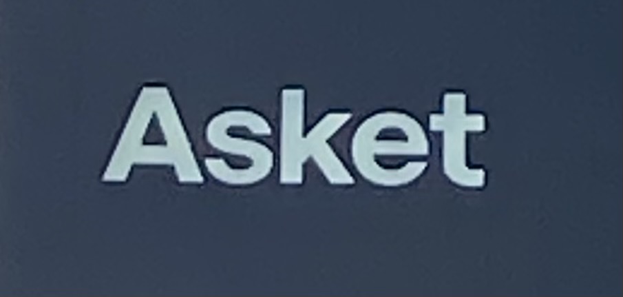 Asket shop sign on Brewer Street in London's Soho