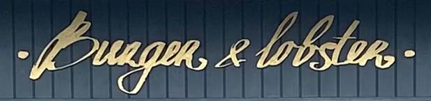 Sign at Burger and Lobster restaurant on London's Dean Street