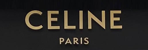 Sign at Celine store on New Bond Street