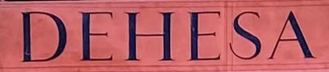 Sign at Dehesa tapas bar on Ganton Street in London