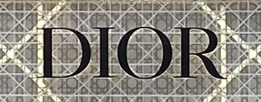Sign at Dior shop on Sloane Street near Knightsbridge station