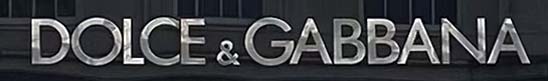 Sign at Dolce and Gabbana shop on Sloane Street in London's Knightsbridge