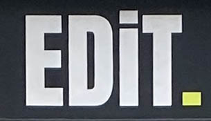 Sign at Edit gallery on Neal Street in Covent Garden, London