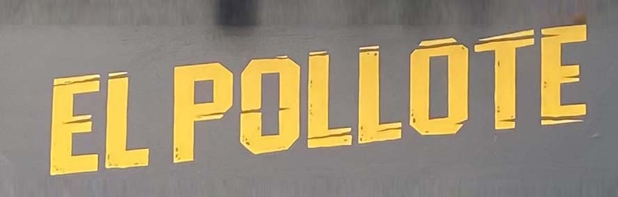 Sign at El Polotte restaurant on London's Ganton Street