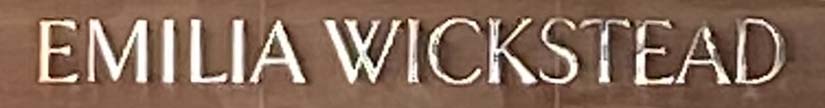 Sign at Emilia Wickstead shop on Sloane Street near to Sloane Square