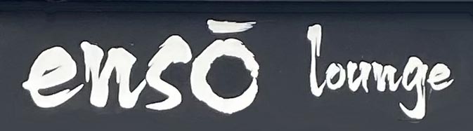 Sign at Enso Lounge restaurant on Brick Lane in London