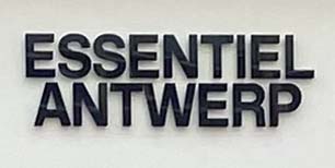 Sign at Essentiel Antwerp shop on King's Road near Sloane Square 