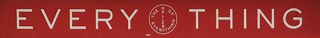 Sign at Everything gallery on Chiltern Street, Marylebone, London