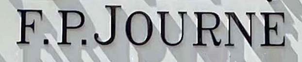 Sign at FP Journe shop on London's Bruton Street in Mayfair