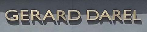 Sign at Gerard Darel shop on King's Road in London's Chelsea