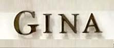 Sign at Gina shoe shop on Sloane Street in London's Knightsbridge