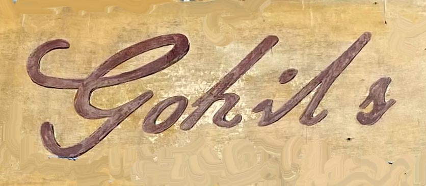Sign at Gohil's shop on Camden High Street in London