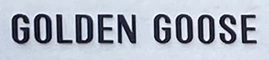 Golden Goose shop sign at corner of Walton Street in London