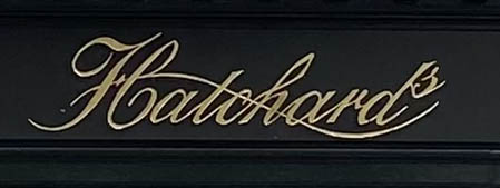 Sign at Hatchard's bookshop on London's Piccadilly