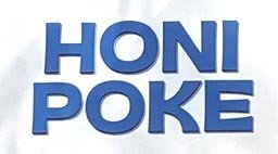 Sign at Honi Poke on Tottenham Court Road in London