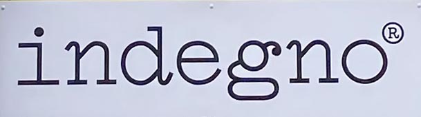 Sign at Indegno on Brick Lane in East London
