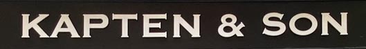Kapten and Son shop sign on Neal Street in London's Covent Garden