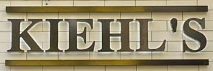 Kiehl's shop sign on Carnaby Street in London