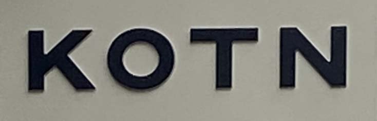 KOTN shop sign on Redchurch Street in London