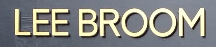 Lee Broom sign on Rivington Street, Shoreditch