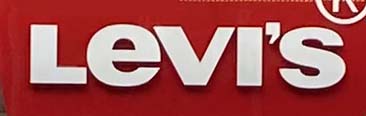 Sign at Levi's shop on Long Acre in Covent Garden
