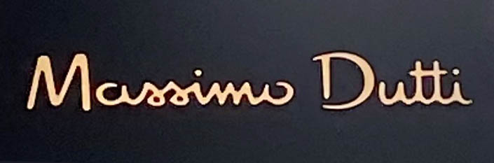 Massimo Dutti store sign on Kensington High Street