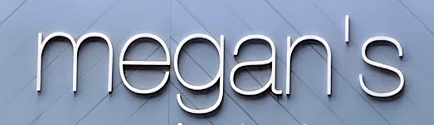 Sign at Megan's cafe on Kensington High Street