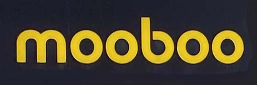 Sign at Mooboo bubble tea on Beauchamp Place in Knightsbridge, London