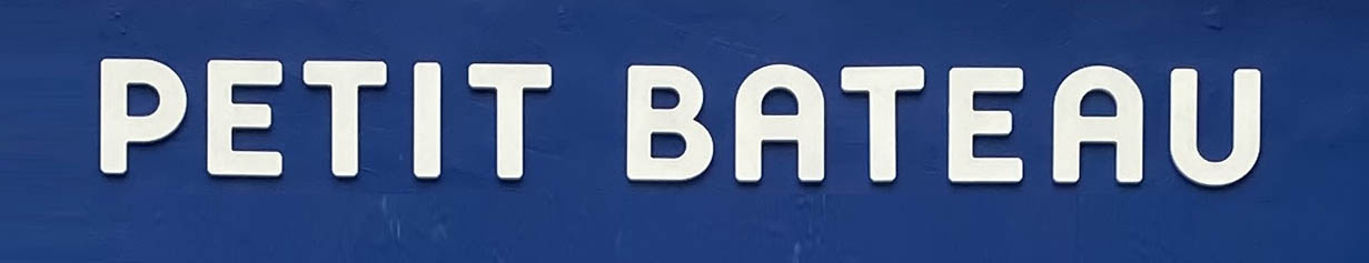 Sign at Petit Bateau shop on Ledbury Road in Notting Hill, London