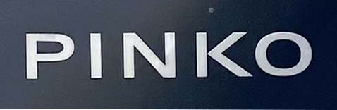 Sign at Pinko shop on King's Road in Chelsea