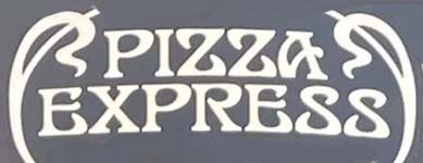 Sign at Pizza Express restaurant on Dean Street in London, Soho