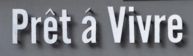 Sign at Pret a Vivre on All Saint's Rad in London's Notting Hill