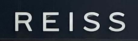 Sign at Reiss shop on Chelsea King's Road